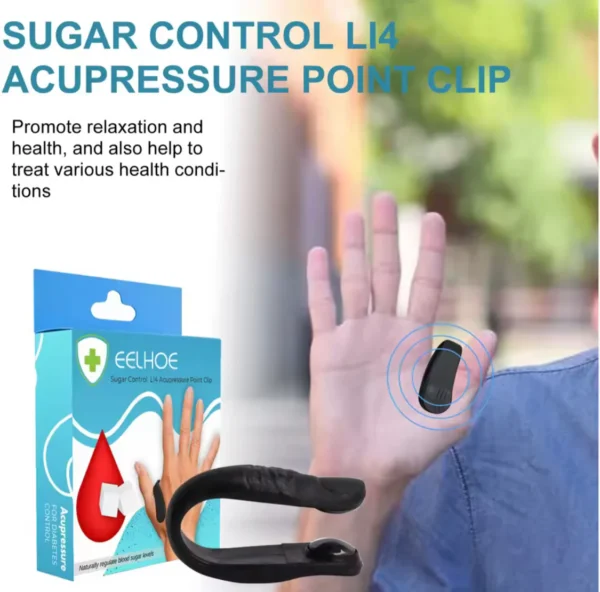Sugar Control LI4 Acupressure Point Clip (Magnetic) - Image 3