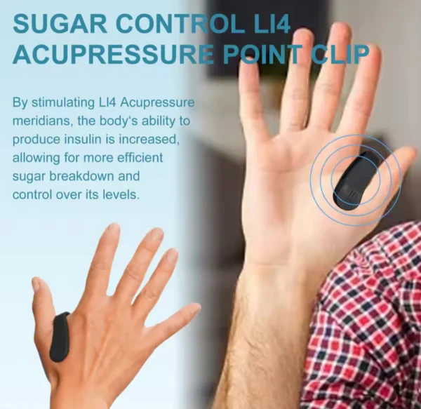 Sugar Control LI4 Acupressure Point Clip (Magnetic) - Image 2