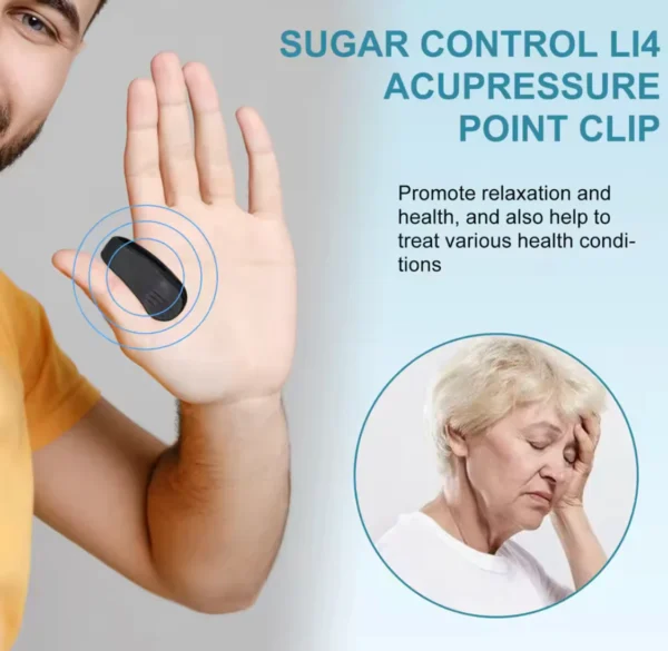 Sugar Control LI4 Acupressure Point Clip (Magnetic) - Image 4