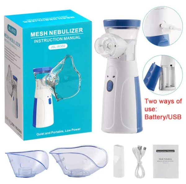 Portable Mesh Nebulizer Machine – For Asthma, Cough & Cold Relief | Easy Breathing for Kids & Adults - Image 6