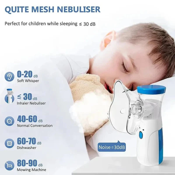 Portable Mesh Nebulizer Machine – For Asthma, Cough & Cold Relief | Easy Breathing for Kids & Adults - Image 5