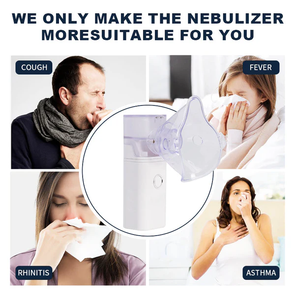 Portable Mesh Nebulizer Machine – For Asthma, Cough & Cold Relief | Easy Breathing for Kids & Adults - Image 3