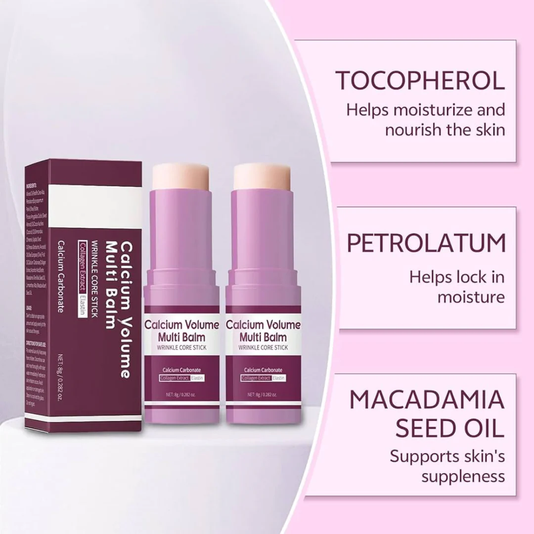 Calcium & Collagen Balm Stick | Remove Wrinkles, Smile Lines & Gives Hydration & Glow - Image 11