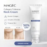 Magec Collagen Fullerene Neck Cream | Tightening & Anti-Wrinkle Formula with Collagen, Fullerene & Niacinamide | Reduces Neck Lines, Firms & Hydrates