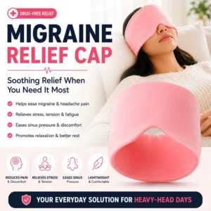 Migraine Pain Relief Cap – Hot & Cold Therapy Headache Relief Solution