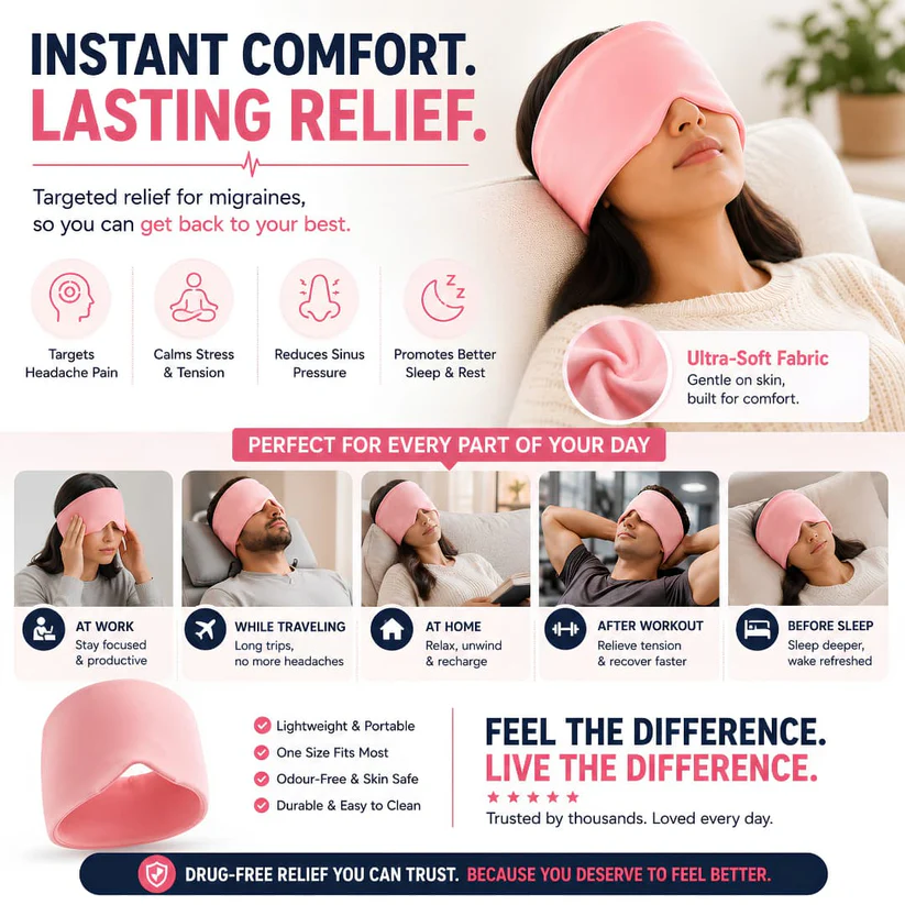 Migraine Pain Relief Cap – Hot & Cold Therapy Headache Relief Solution - Image 5
