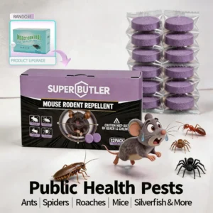 Professional Strong Mouse Control Bait - Fast Action Bait for Indoor/Outdoor Control (Pack of 10 Tablets)
