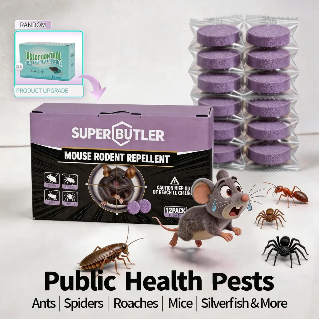 Professional Strong Mouse Control Bait - Fast Action Bait for Indoor/Outdoor Control (Pack of 10 Tablets)