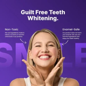 Purple Instant Teeth Whitening Strips 7 Pairs (14 Strips)