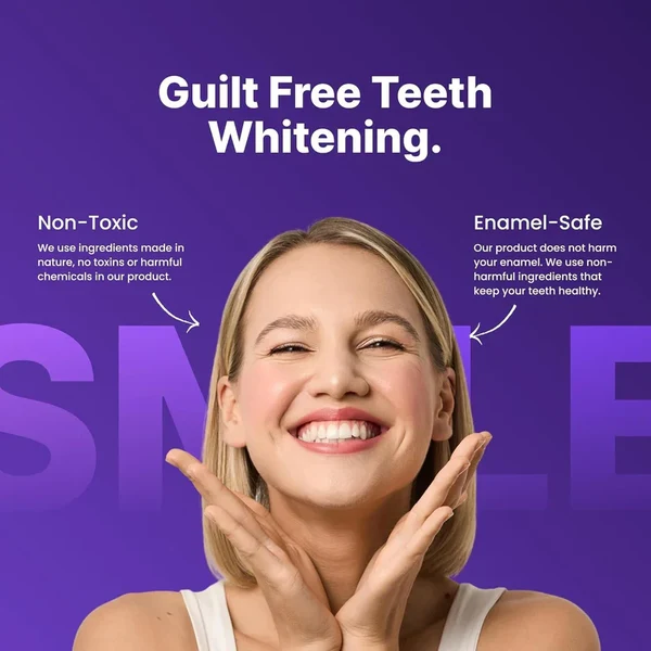 Purple Instant Teeth Whitening Strips 7 Pairs (14 Strips)