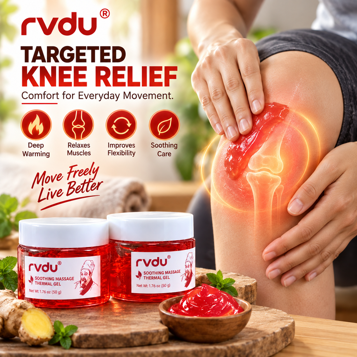 RVDU Massage Thermal Gel - For Quick Pain Relief - Image 9