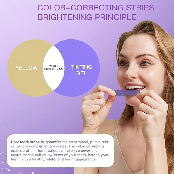 Purple Instant Teeth Whitening Strips 7 Pairs (14 Strips) - Image 4