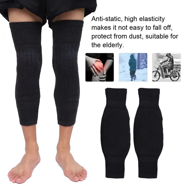 2 Piece UltraSoft Thick Warm Wool Kneepad for Women Men - Image 7